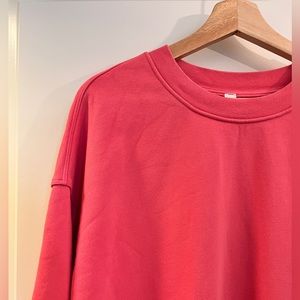 Lululemon Perfectly Oversized Crew Raspberry/Pink Blossom
